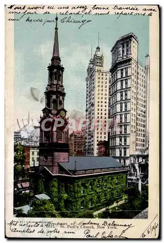 Cartes postales St Paul Church New York