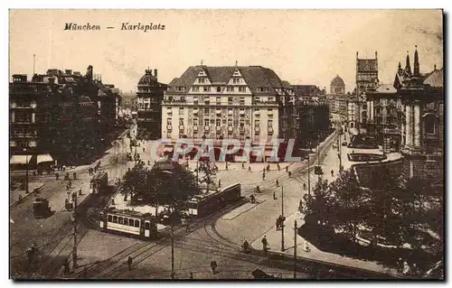 Cartes postales Munchen Karlsplatz