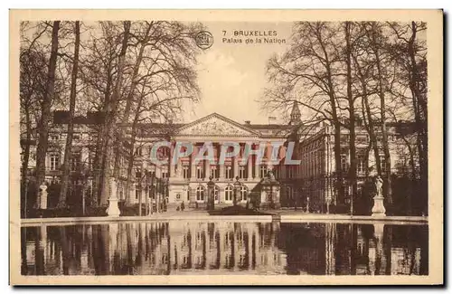 Cartes postales Bruxelles Palais de la Nation