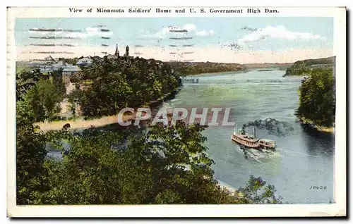 Cartes postales View of Minnesota Soldiers Home and Government High Dam