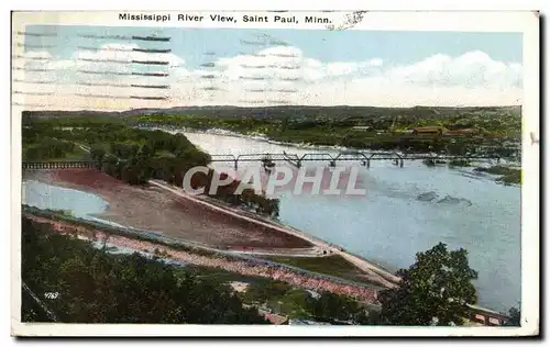 Ansichtskarte AK Mississippl River View Saint Paul Minn