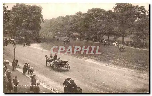 Cartes postales London Rotten Row Cheval horse Hippisme