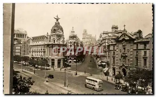 Cartes postales Madrid Calle de Alcala Avda de Jose Antonio