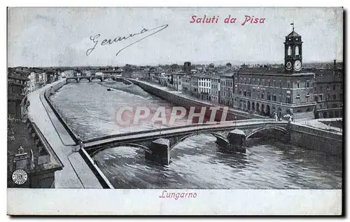 Cartes postales Saluti da pisa Lungarno