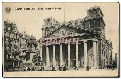 Cartes postales Aachen Cheater mit Denkmal Kaiser Wilhelm