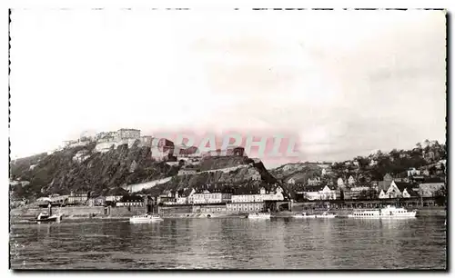 Cartes postales moderne Coblence Le Rhin et le forteresse d Ehrenbrenstein