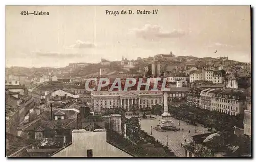 Cartes postales Lisboa Praca de d Pedro