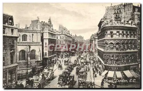 Cartes postales Queen vicioria Street London