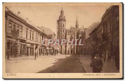 Cartes postales Kosice Srobarova ulica s Katedralou