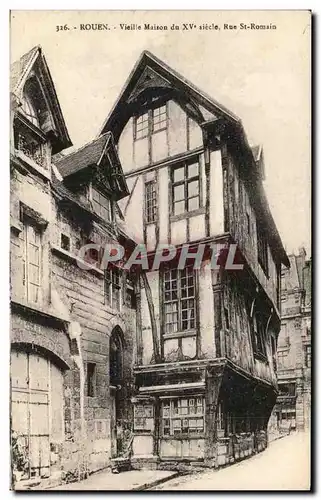 Cartes postales Rouen Vielle Maison du Rue St Romain