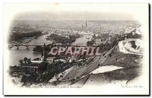 Ansichtskarte AK Rouen Vue Generale prise de Bonsecours