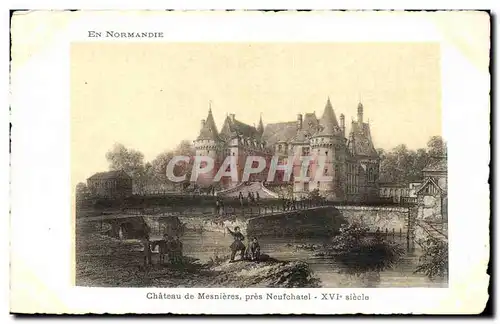 Cartes postales En Normandie Chateau Mesnieres pres neufchatel