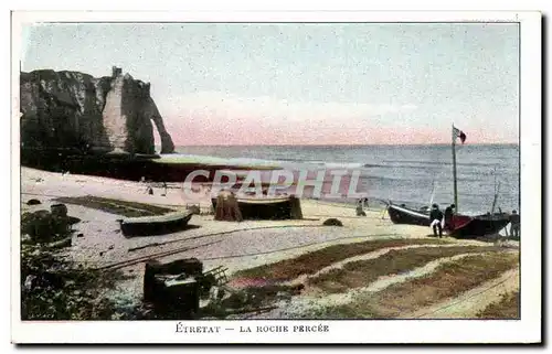 Cartes postales Etretat La Roche Percee