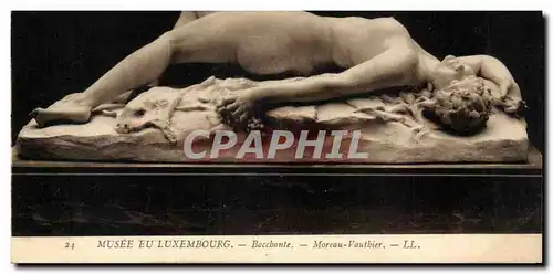 Cartes postales Musee Du Luxembourg Baccbante Moreau Vauthier Femme nue erotique