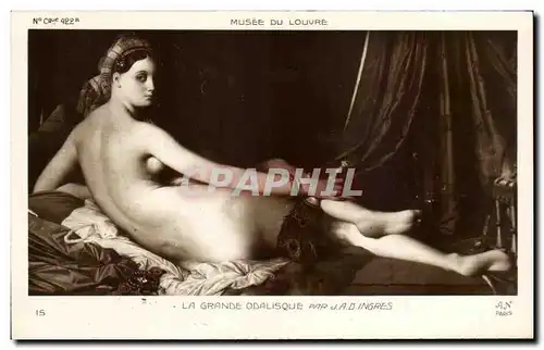 Ansichtskarte AK La Grande Odalisque Par Ingres Femme nue erotique Musee du Louvre