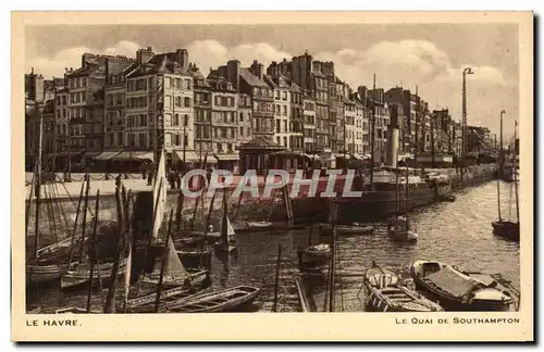 Cartes postales LE Havre Le Quai De Southampton Bateaux