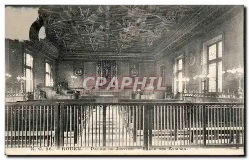 Cartes postales Rouen Palais De Justice Salle Des Assises