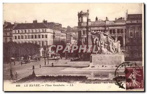 Cartes postales Le Havre Place Gambetta