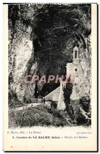 Cartes postales Grottes de la Balme Entree des Grottes