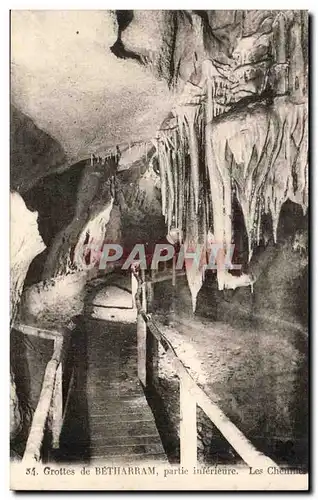 Cartes postales Grottes De Betharram Partie Inferieure Les Chemines