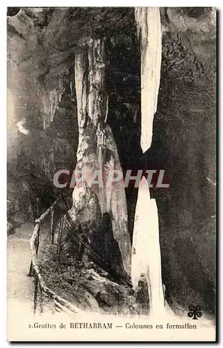 Ansichtskarte AK Grottes De Betharram Colonnes en Formation