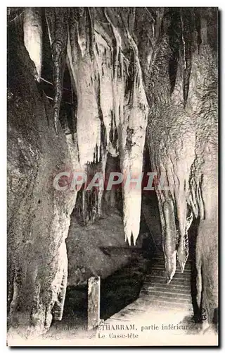 Ansichtskarte AK Grottes De Betharram Partie Inferieure Le Casse tete