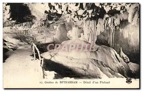 Ansichtskarte AK Grottes De Betharram Detail d un Plafond