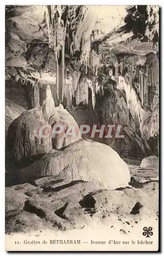 Ansichtskarte AK Grottes De Betharram Jeanne d Arc sur Le Bucher