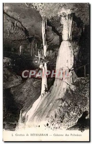 Cartes postales Grottes De Betharram Colonne Des Palmiers