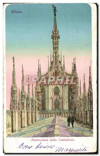 Ansichtskarte AK Milano Particolare della Cattedrale