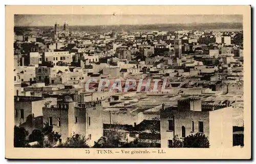 Cartes postales Tunis Vue generale