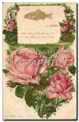 Cartes postales Avril Fleurs Paques Easter