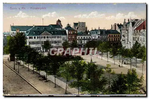 Ansichtskarte AK Bonn Rh Munsterplatz