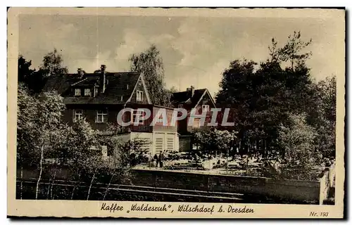 Ansichtskarte AK Kaffee Waldesruh Wilschdorf b Dresden