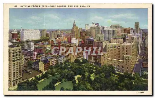 Cartes postales Skyline From Rittenhouse Square Philadelphia