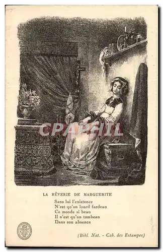 Ansichtskarte AK Le Reverie De Marguerite Sans lui l existence