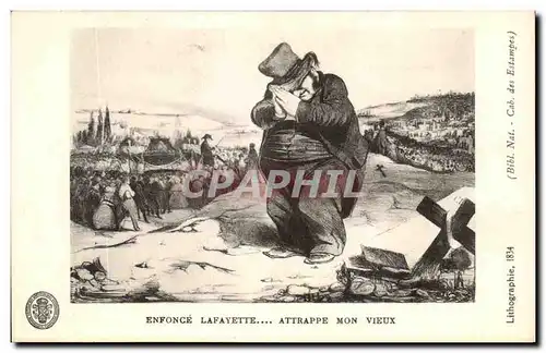 Cartes postales Enfonce Lafayette Attrappe Mon Vieux