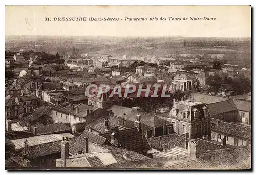 Cartes postales Bressuire (Deux Sevres) Panorama pris des Tours de Notre Dame