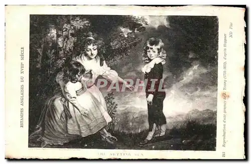 Cartes postales Young d apres Hoppner Enfants