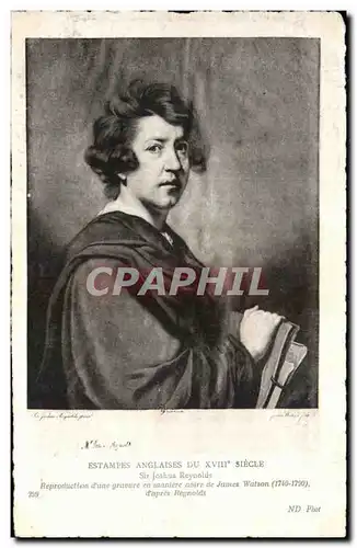 Cartes postales Estampes Anglaises Du XVIII Siecle Joshua Reynolds