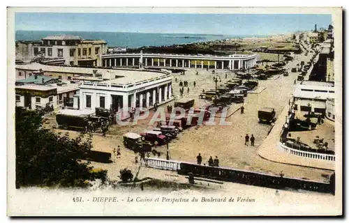 Ansichtskarte AK Dieppe La Casino et Perspective du Boulevard de Verdun