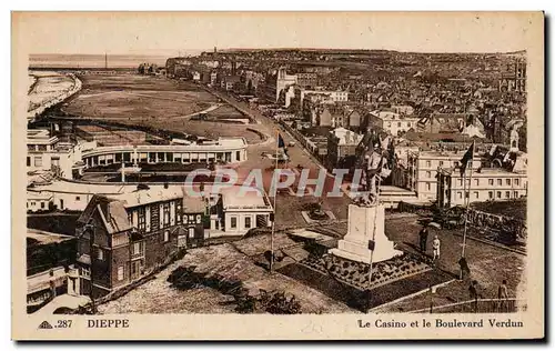 Ansichtskarte AK Dieppe Le Casino et le Boulevard Verdun