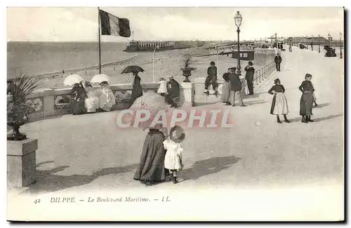 Cartes postales Dieppe Le Boulevard Maritime