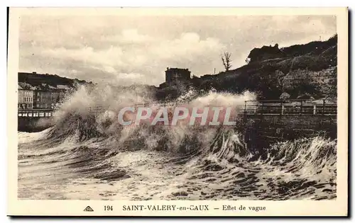 Ansichtskarte AK Saint Valery en Caux Effet de vague