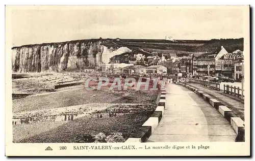Ansichtskarte AK Saint Valery en Caux La nouvelle digue et la plage