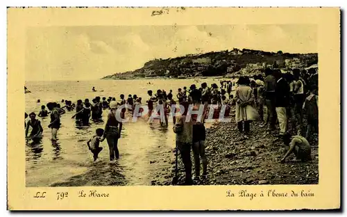 Cartes postales Le Havre La Plage a I heure du bain