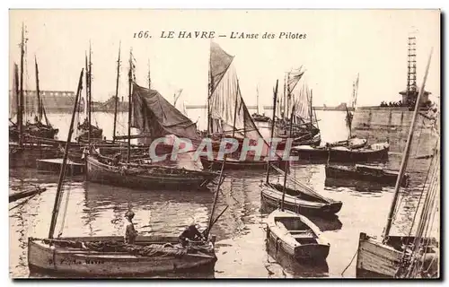 Ansichtskarte AK Le Havre L Anse des pilotes Bateauxx