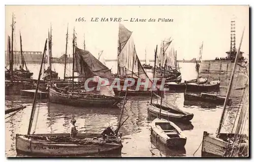 Cartes postales Le Havre L Anse des pilotes Bateauxx