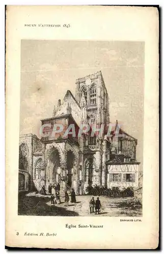 Ansichtskarte AK Rouen D Autrepois Eglise Saint Vincent