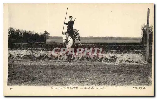 Cartes postales Ecole de Saint Cyr Saul de la Haie Cheval Horse Militaria